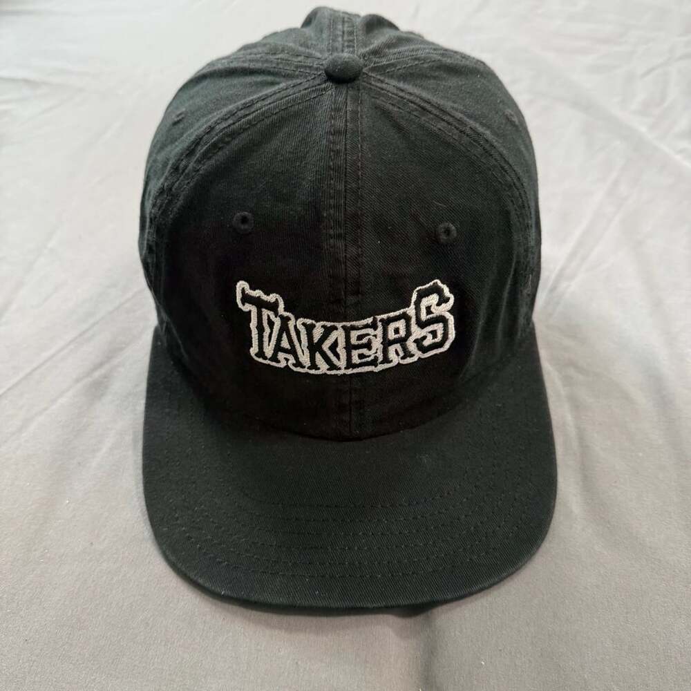 AS Colour James Takers Black Embroidered Strapback Hat One Size Cotton